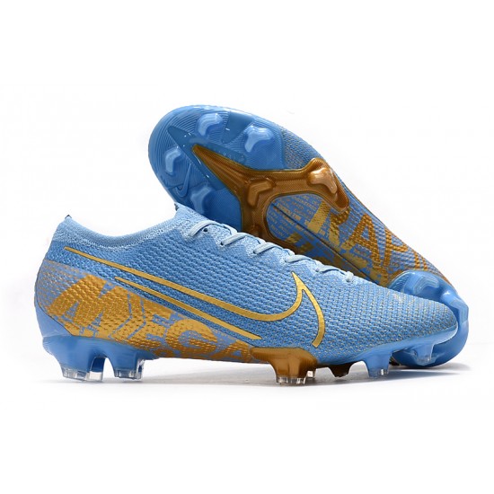 Kopačky Nike Mercurial Vapor 13 Elite FG Modrý Zlatý Kopačky Nike Mercurial Vapor 13 Elite FG Modrý Zlatý