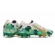 Kopačky Nike Mercurial Vapor 13 Elite FG Bílý Zelená Zlatý Kopačky Nike Mercurial Vapor 13 Elite FG Bílý Zelená Zlatý