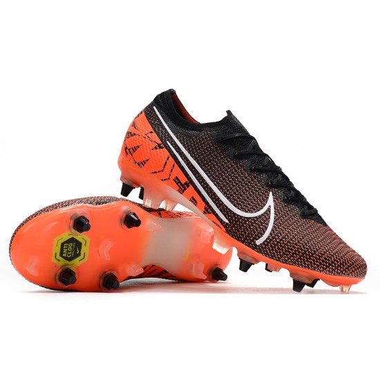 Kopačky Nike Mercurial Vapor 13 Elite SG-PRO AC Černá oranžový Kopačky Nike Mercurial Vapor 13 Elite SG-PRO AC Černá oranžový