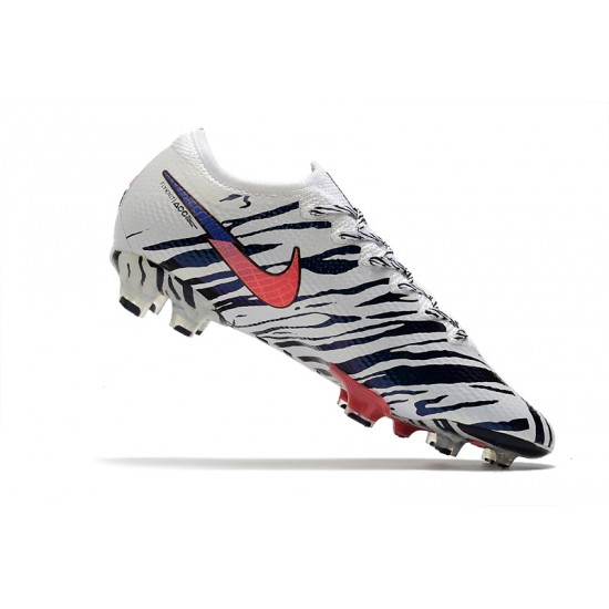 Kopačky Nike Mercurial Vapor 13 Elite South Korea FG Bílý Černá Červené Modrý Kopačky Nike Mercurial Vapor 13 Elite South Korea FG Bílý Černá Červené Modrý