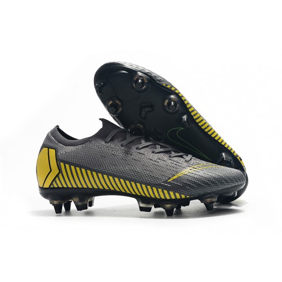 Kopačky Nike Mercurial Vapor VII Elite SG AC Dark Šedá Žlutá Kopačky Nike Mercurial Vapor VII Elite SG AC Dark Šedá Žlutá