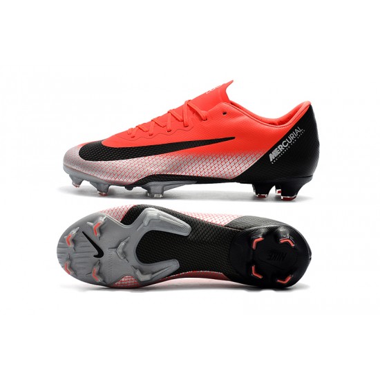 Kopačky Nike Mercurial Vapor XII PRO FG Červené Stříbrný Kopačky Nike Mercurial Vapor XII PRO FG Červené Stříbrný