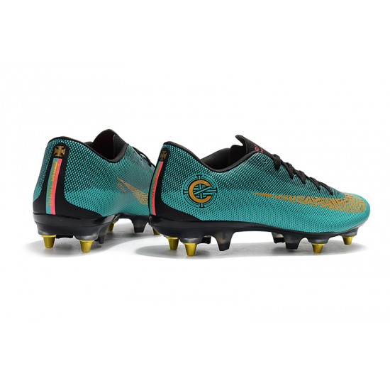 Kopačky Nike Mercurial Vapor XII PRO SG Zelená Zlatý Kopačky Nike Mercurial Vapor XII PRO SG Zelená Zlatý