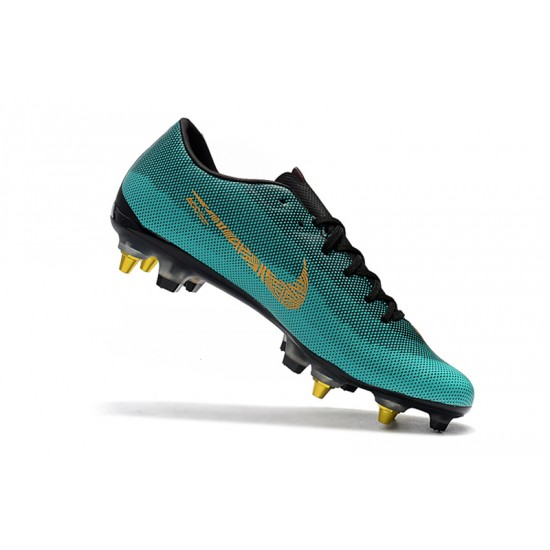 Kopačky Nike Mercurial Vapor XII PRO SG Zelená Zlatý Kopačky Nike Mercurial Vapor XII PRO SG Zelená Zlatý