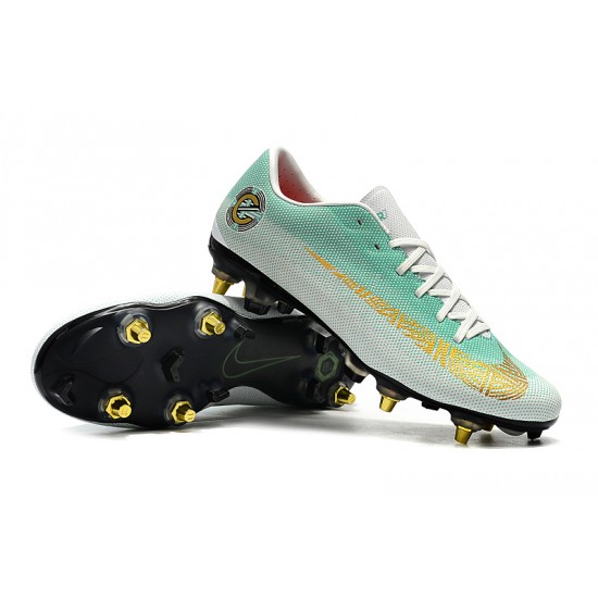 Kopačky Nike Mercurial Vapor XII PRO SG Bílý Zelená Kopačky Nike Mercurial Vapor XII PRO SG Bílý Zelená