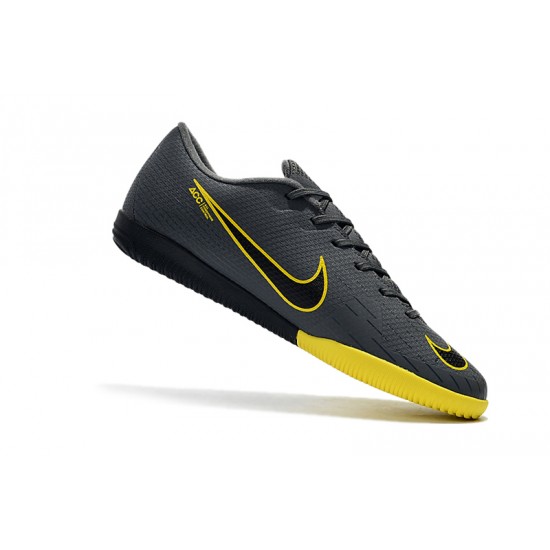 Kopačky Nike Mercurial VaporX XII Academy IC Dark Šedá Žlutá Kopačky Nike Mercurial VaporX XII Academy IC Dark Šedá Žlutá