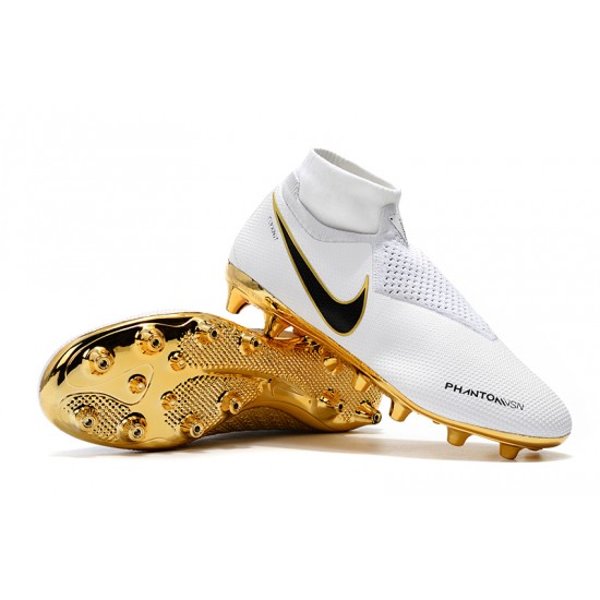 Kopačky Nike Phantom VSN Elite DF AG Bezcenný Bílý Zlatý Černá Kopačky Nike Phantom VSN Elite DF AG Bezcenný Bílý Zlatý Černá
