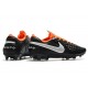Kopačky Nike Tiempo Legend 8 Elite FG Černá Stříbrný oranžový Kopačky Nike Tiempo Legend 8 Elite FG Černá Stříbrný oranžový