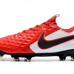 Kopačky Nike Tiempo Legend 8 Elite FG Červené Bílý Černá