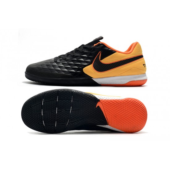 Kopačky Nike Tiempo Lunar Legend VIII Pro IC Černá oranžový Kopačky Nike Tiempo Lunar Legend VIII Pro IC Černá oranžový