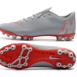 Kopačky Nike Vapor 12 Academy CR7 AG-R Šedá Červené