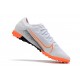 Kopačky Nike Vapor 13 Pro TF Bílý Stříbrný oranžový Kopačky Nike Vapor 13 Pro TF Bílý Stříbrný oranžový