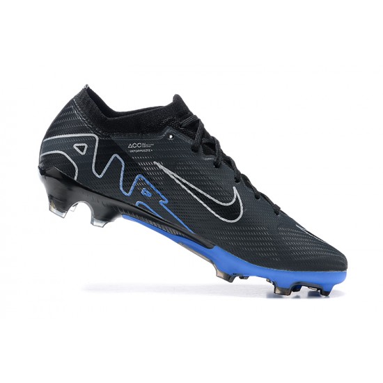 Kopačky Nike Air Zoom Mercurial Vapor XV Elite FG Černá Bílý Modrý Low-top Kopačky Nike Air Zoom Mercurial Vapor XV Elite FG Černá Bílý Modrý Low-top