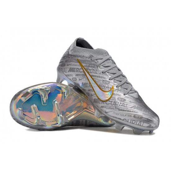 Kopačky Nike Air Zoom Mercurial Vapor XV Elite FG Low-top Zlato Sliver Kopačky Nike Air Zoom Mercurial Vapor XV Elite FG Low-top Zlato Sliver