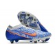 Kopačky Nike Air Zoom Mercurial Vapor XV Elite SG Low-top Bílý Modrý Kopačky Nike Air Zoom Mercurial Vapor XV Elite SG Low-top Bílý Modrý