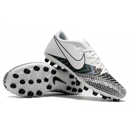 Kopačky Nike Mercurial Vapor 13 Academy AG-R Low-top Černá Bílý Kopačky Nike Mercurial Vapor 13 Academy AG-R Low-top Černá Bílý