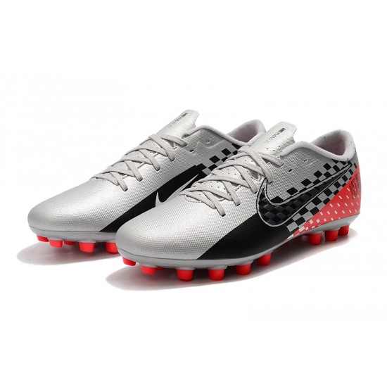 Kopačky Nike Mercurial Vapor 13 Academy AG-R Low-top Šedá Černá Červené Kopačky Nike Mercurial Vapor 13 Academy AG-R Low-top Šedá Černá Červené