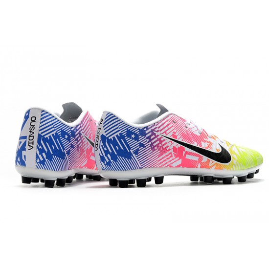 Kopačky Nike Mercurial Vapor 13 Academy AG-R Low-top Žlutý Růžový Modrý Kopačky Nike Mercurial Vapor 13 Academy AG-R Low-top Žlutý Růžový Modrý