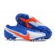 Kopačky Nike Mercurial Vapor 13 Elite FG Modrý Bílý Oranžovýý Low-top Kopačky Nike Mercurial Vapor 13 Elite FG Modrý Bílý Oranžovýý Low-top