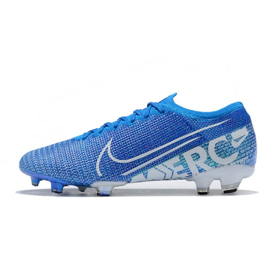 Kopačky Nike Mercurial Vapor 13 Elite FG LightModrý Bílý Low-top Kopačky Nike Mercurial Vapor 13 Elite FG LightModrý Bílý Low-top