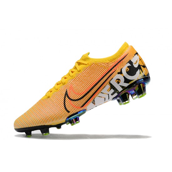 Kopačky Nike Mercurial Vapor 13 Elite FG Oranžovýý Žlutý Červené Černá Low-top Kopačky Nike Mercurial Vapor 13 Elite FG Oranžovýý Žlutý Červené Černá Low-top