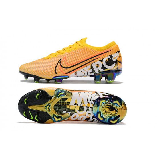 Kopačky Nike Mercurial Vapor 13 Elite FG Oranžovýý Žlutý Červené Černá Low-top Kopačky Nike Mercurial Vapor 13 Elite FG Oranžovýý Žlutý Červené Černá Low-top