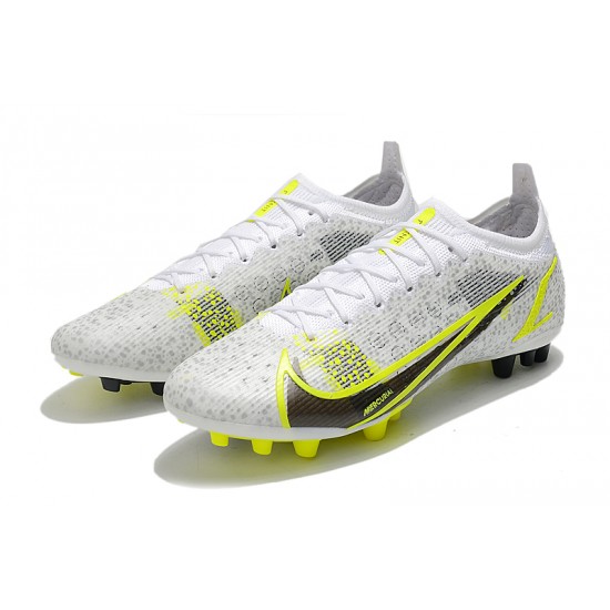 Kopačky Nike Mercurial Vapor 14 Eilte PRO AG Low-top Bílý Žlutý Kopačky Nike Mercurial Vapor 14 Eilte PRO AG Low-top Bílý Žlutý