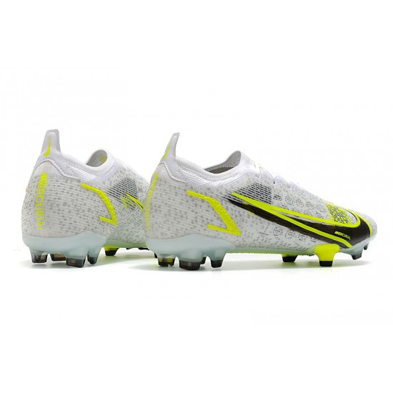 Kopačky Nike Mercurial Vapor 14 Elite FG Low-top Bílý Žlutý Černá Woemn And Kopačky Nike Mercurial Vapor 14 Elite FG Low-top Bílý Žlutý Černá Woemn And