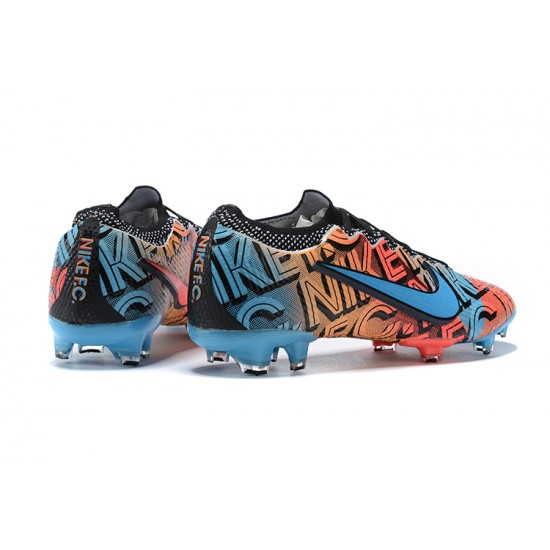 Kopačky Nike Mercurial Vapor VII 13 Elite FG Černá Oranžovýý Modrý Low-top Kopačky Nike Mercurial Vapor VII 13 Elite FG Černá Oranžovýý Modrý Low-top