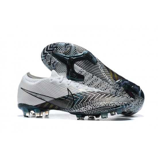 Kopačky Nike Mercurial Vapor VII 13 Elite FG Šedá Černá Modrý Low-top Kopačky Nike Mercurial Vapor VII 13 Elite FG Šedá Černá Modrý Low-top