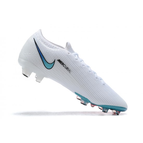 Kopačky Nike Mercurial Vapor VII 13 Elite FG Bílý Růžový Modrý Zelená Low-top Kopačky Nike Mercurial Vapor VII 13 Elite FG Bílý Růžový Modrý Zelená Low-top