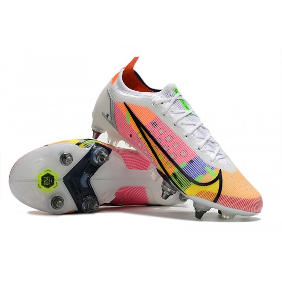 Kopačky Nike Mercurial Vapor XIV Elite SG PRO Anti Clog Low-top Bílý Růžový Kopačky Nike Mercurial Vapor XIV Elite SG PRO Anti Clog Low-top Bílý Růžový