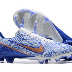 Kopačky Nike Mercurial Vapor XV FG Bílý Zlato Modrý Low-top