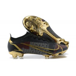 Kopačky Nike Mercurial Vapor Xiv Elite FG Černá Zlato Deepwine Low-top