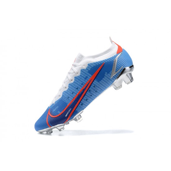 Kopačky Nike Mercurial Vapor Xiv Elite FG Modrý Oranžovýý Bílý Low-top Kopačky Nike Mercurial Vapor Xiv Elite FG Modrý Oranžovýý Bílý Low-top