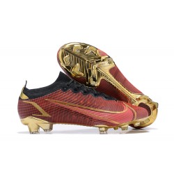 Kopačky Nike Mercurial Vapor Xiv Elite FG Deepwine Zlato Černá Low-top