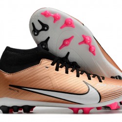 Kopačky Nike Air Zoom Mercurial Superfly IX Academy AG High-top Hnědý Černá