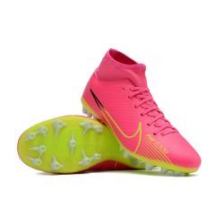 Kopačky Nike Air Zoom Mercurial Superfly IX Academy AG High-top Zelená Růžový