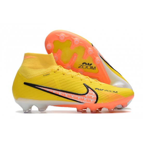 Kopačky Nike Air Zoom Mercurial Superfly IX Elite AG High-top Žlutý Kopačky Nike Air Zoom Mercurial Superfly IX Elite AG High-top Žlutý