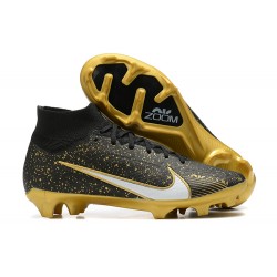 Kopačky Nike Air Zoom Mercurial Superfly IX Elite FG High-top Černá Zlato