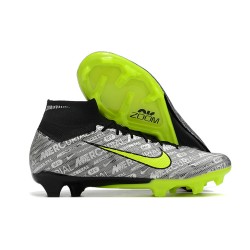 Kopačky Nike Air Zoom Mercurial Superfly IX Elite FG High-top Černá Šedá Žlutý