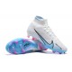 Kopačky Nike Air Zoom Mercurial Superfly IX Elite FG High-top Bílý Modrý Kopačky Nike Air Zoom Mercurial Superfly IX Elite FG High-top Bílý Modrý