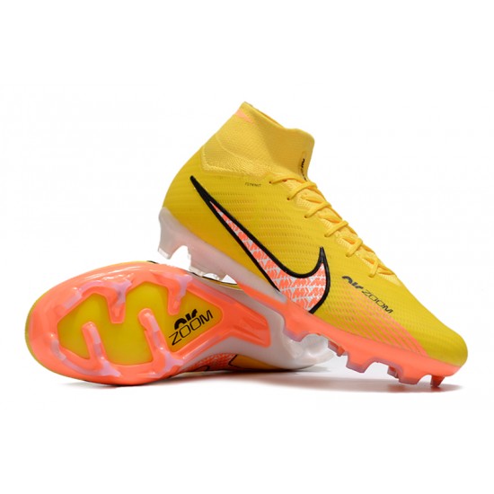 Kopačky Nike Air Zoom Mercurial Superfly IX Elite FG High-top Žlutý Oranžovýý Kopačky Nike Air Zoom Mercurial Superfly IX Elite FG High-top Žlutý Oranžovýý