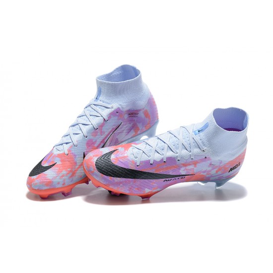 Kopačky Nike Air Zoom Mercurial Superfly Ix Elite Fg Modrý Nachový High-top Football Cleats Kopačky Nike Air Zoom Mercurial Superfly Ix Elite Fg Modrý Nachový High-top Football Cleats
