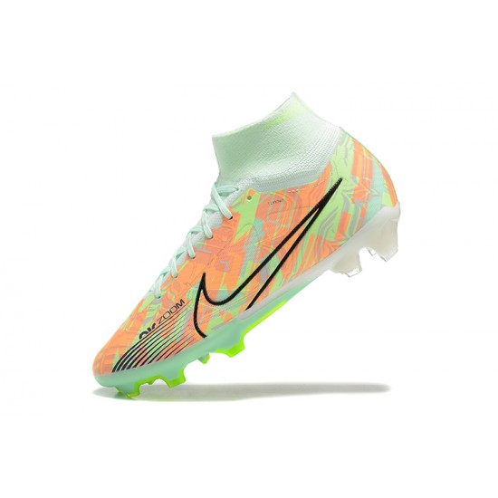 Kopačky Nike Air Zoom Mercurial Superfly Ix Elite Fg Zelená Černá High-top Football Cleats Kopačky Nike Air Zoom Mercurial Superfly Ix Elite Fg Zelená Černá High-top Football Cleats