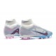 Kopačky Nike Air Zoom Mercurial Superfly Ix Elite Fg Bílý Modrý Růžový Červené High-top Football Cleats Kopačky Nike Air Zoom Mercurial Superfly Ix Elite Fg Bílý Modrý Růžový Červené High-top Football Cleats
