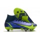 Kopačky Nike Mercurial Vapor XIV Elite SG PRO Anti Clog High-top Deep Modrý Žlutý Kopačky Nike Mercurial Vapor XIV Elite SG PRO Anti Clog High-top Deep Modrý Žlutý