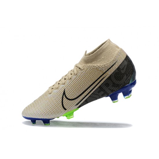 Kopačky Nike Superfly 7 Elite SE FG Khaki Modrý Zelená High-top Kopačky Nike Superfly 7 Elite SE FG Khaki Modrý Zelená High-top
