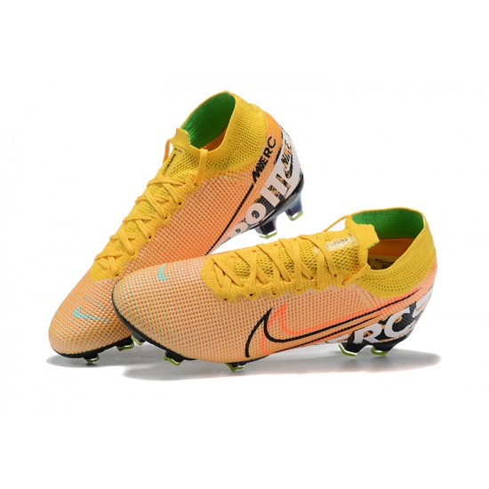 Kopačky Nike Superfly 7 Elite SE FG Žlutý Oranžovýý Zelená Černá High-top Kopačky Nike Superfly 7 Elite SE FG Žlutý Oranžovýý Zelená Černá High-top