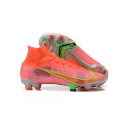 Kopačky Nike Superfly 8 Elite FG Oranžovýý Zelená Šedá High-top